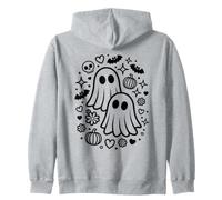 Jolis fantômes effrayants Kawaii Halloween Doodle Art Sweat à Capuche