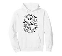 Jolis fantômes effrayants Kawaii Halloween Doodle Art Sweat à Capuche