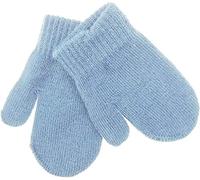 Jolis gants chauds en tricot pour bébés filles et garçons - Cadeau de Noël - Chaudes - Hiver - Tricot magique - Pour l'extérieur, fête d'automne, cadeau de Noël - 0 mois - Bleu nouveau-né