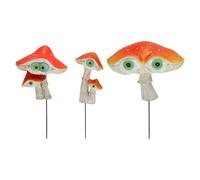 Jolis ornements de pelouse en forme de champignon pour jardins