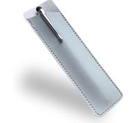 Jolis Papiers Cadeau - Stylo Personnalisé Gravé avec Étui Simili Cuir - 31 coloris - Cadeau Original Saint Valentin, Mariage, Noël, Anniversaire, Secret Santa Moins de 10€ (Soft-touch, étui gris, 1)