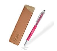 Jolis Papiers Stylo 2 en 1 Personnalisé dans Son Étui - Idée Cadeau Maîtresse, Maître, Atsem, Fin d'Année (Stylo + Étui, Meilleure Nounou)