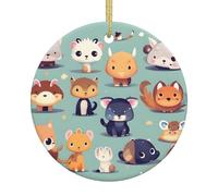 Jolis petits animaux de Noël, décorations de sapin de Noël, cadeaux pour maman, idée cadeau unique, parfait pour les fêtes de vacances, arbre, fenêtre, décoration murale
