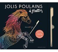 Jolis poulains à gratter: 6 illustrations tendres à gratter et à encadrer
