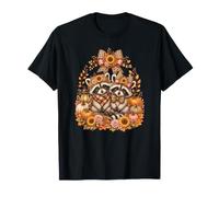 Jolis ratons laveurs d'automne avec citrouilles et tournesols T-Shirt