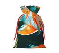 Jolis sacs cadeaux avec cordon de serrage motif koï, réutilisables, cadeaux de fête, friandises, accessoires ou souvenirs