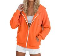 Jolis sweats à capuche occidentaux pour femmes, coupe ample, décontracté, fermeture éclair, chandails à capuche, chandails à capuche confortables, sweatshirts de sport esthétiques, pull tendance