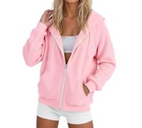 Jolis sweats à capuche occidentaux pour femmes, coupe ample, décontracté, fermeture éclair, chandails à capuche, chandails à capuche confortables, sweatshirts de sport esthétiques, pull tendance