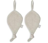 Jollein 031-562-00093 Doudou en tissu éponge Motif feuilles de nougat (30 x 10 cm) (Lot de 2)