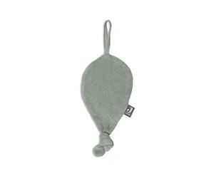 Jollein 031-562-00095 Doudou en tissu éponge, motif feuilles, vert cendré, 30 x 10 cm