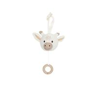 Jollein 043-001-67076 Boîte à musique en tissu Motif girafe Blanc/beige