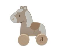 Jollein 112-001-67103 Jouet en Bois sur Roues Cheval, Horse