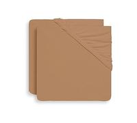 Lot de 2 draps housses Biscuit (60 x 120 cm)