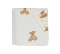 Jollein 511-507-66095 Drap-Housse Motif Ours en Peluche Blanc (60 x 120 cm)
