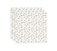 Jollein 535-851-67100 Roarsome Lot de 3 bavoirs en mousseline 70 x 70 cm