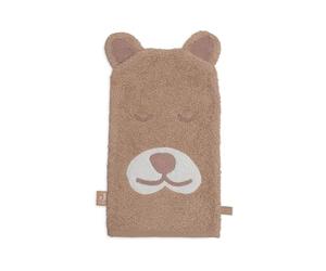 Jollein 536-597-68057 Gant de toilette en tissu éponge Motif guépard Jungle Jambo Marron