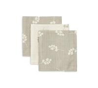 Jollein 537-848-67041 Lot de 3 langes en mousseline Twig Olive/blanc (31 x 31 cm)