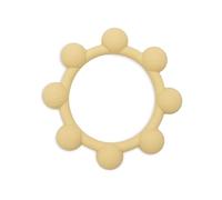 Jollein Anneau de dentition bébé - Sun, Honey - aide à la dentition - sans BPA - anneau de dentition en silicone - jouet bébé - soulage les douleurs de poussée dentaire