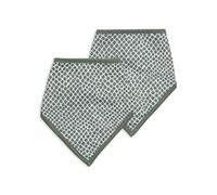 Jollein Bavoir Bandana Snake 2-Pièces, Vert Cendré