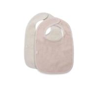 Lot de 2 bavoirs éponge - Silk Rose/Sand
