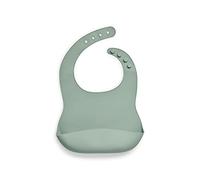 Bavoir en silicone Ash green vert