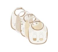 Jollein Bavoirs bébé - Miffy Family Farm - lot de 5 - bavoirs imperméables - avec fermeture velcro - bavoir bébé - bavoir anti-bavouille