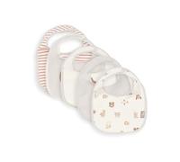 Bavoirs Imperméables Jollein - Animal Friends - Lot de 5 - Avec Fermeture Velcro - Bavoirs Bébé - Bavoirs Anti-Bave