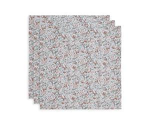 Jollein Bloom Hydrophile Multi Chiffon 3-Pièces, 70 cm Longueur x 70 cm Largeur, Multicolore