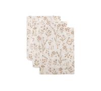 Jollein Bloomy Lot de 3 bavoirs de toilette, 100% coton, 15 x 20 cm, certifiés Oeko-Tex