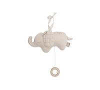 Jollein Boîte à musique pour bébé - Éléphant Tales - Boîte à musique pour bébé avec musique - Éléphant conçu avec amour - Avec boucle de fixation - Aide à l'endormissement de bébé - Cadeaux de