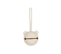 Jollein Boîte à tétine en silicone - Warm Sand - sans BPA - pochette à tétine - Ø 7 cm - rangement tétine