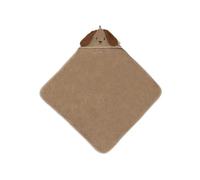 Cape de Bain Bébé Jollein - Diego - 75x75 cm - 100% Coton - Éponge - Certifiée OEKO-TEX - Serviette à Capuche Bébé - Pour Fille et Garçon