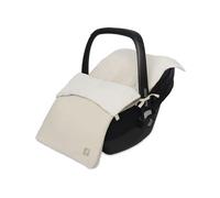 Jollein Chancelière Little Waffle - Sand - pour cosy siège auto groupe 0+ et poussette - compatible harnais 3 et 5 points - avec doublure polaire - coton texturé - certifiée OEKO-TEX