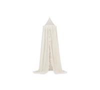 Jollein Ciel de lit Vintage 245 cm - Ivoire | Certifié Oeko-Tex, ciel de lit pour bébé, couleur ivoire, décoration pour chambre d'enfant