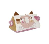 Jollein Coussin d’Activités - Tiny Park - Coussin de Jeu Tummy Time - Avec Château, Miroir et Anneau de Dentition - Jouet Bébé - Jouet Sensoriel