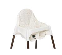 Coussin de Chaise Haute Jollein - Elephant Tales - Pour Chaise Haute Antilop - Avec Soutien du Dos et des Côtés - Facile à Nettoyer - Réducteur de Chaise Haute - Revêtement TPE