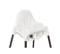 Jollein Coussin de Chaise Haute - Leafy Dreams - Pour Chaise Haute Antilop - Avec Soutien du Dos et des Côtés - Facile à Nettoyer - Réducteur de Chaise Haute - Revêtement TPE
