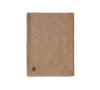 Jollein Couverture pour bébé Check Knit, Biscuit - Polaire Teddy - 75 x 100 cm - 60% Coton, 40% Acrylique - Intérieur 100% Polyester - pour Berceau bébé - TOG 2.0 - Certifié Oeko-Tex - Motif