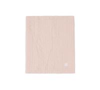 Jollein Couverture pour bébé en muslin jacquard, rose sauvage, 75 x 100 cm, 100% coton, pour berceau bébé, 0,5 tog, certifiée GOTS, motif jacquard