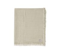 Jollein Couverture pour bébé Fringe - Vert Olive/Ivoire - 75 x 100 cm - 100% Coton Bio - pour Berceau de bébé - Couverture en Mousseline - Tog 0,5 - Certifié GOTS - Ivoire/Vert Olive