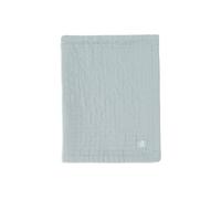 Jollein Couverture pour bébé Muslin Jacquard - Vert mer - 75 x 100 cm - 100% coton - Pour berceau bébé - 0,5 tog - Certifié GOTS - Motif jacquard