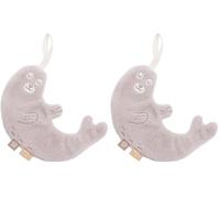 Jollein Deepsea Seal Doudou pour bébé 100% Polyester Motif Phoque (Lot de 2)