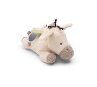 Jollein Donkey Dinky Doudou d'activités pour bébé - Avec miroir, éléments crépitants et clochettes - Jouet et peluche pour bébé - Favorise les sens et la motricité