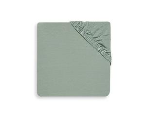 Jollein Drap-Housse en Jersey, 120 cm Longueur x 60 cm Largeur, Vert Cendré