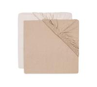 Jollein Drap-housse en jersey - pour berceau - Blush/Wild Rose - lot de 2-40/50 x 80/90 cm - drap-housse en coton - certifié OEKO-TEX