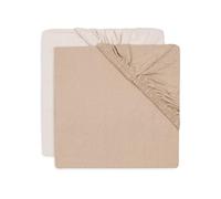 Jollein Drap-housse en jersey - pour lit enfant - Blush/Wild Rose - lot de 2-70/75 x 140/150 cm - drap-housse en coton - certifié OEKO-TEX
