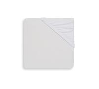 Jollein Drap-Housse en Jersey pour Tout-Petit, 150 cm Longueur x 75 cm Largeur, Blanc