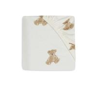 Jollein Drap-Housse en Jersey - Teddy Bear - 70/75 x 140/150 cm - 100% Coton - Certifié Oeko-TEX
