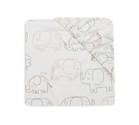 Jollein Drap-Housse Jersey - pour Lit Junior - Elephant Tales - 70/75x140/150cm - Drap-Housse en Coton - Certifiée Oeko-TEX