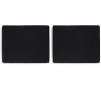 Jollein Drap-Housse pour Matelas Jersey Box, 95 cm Longueur x 75 cm Largeur, Noir (Lot de 2)